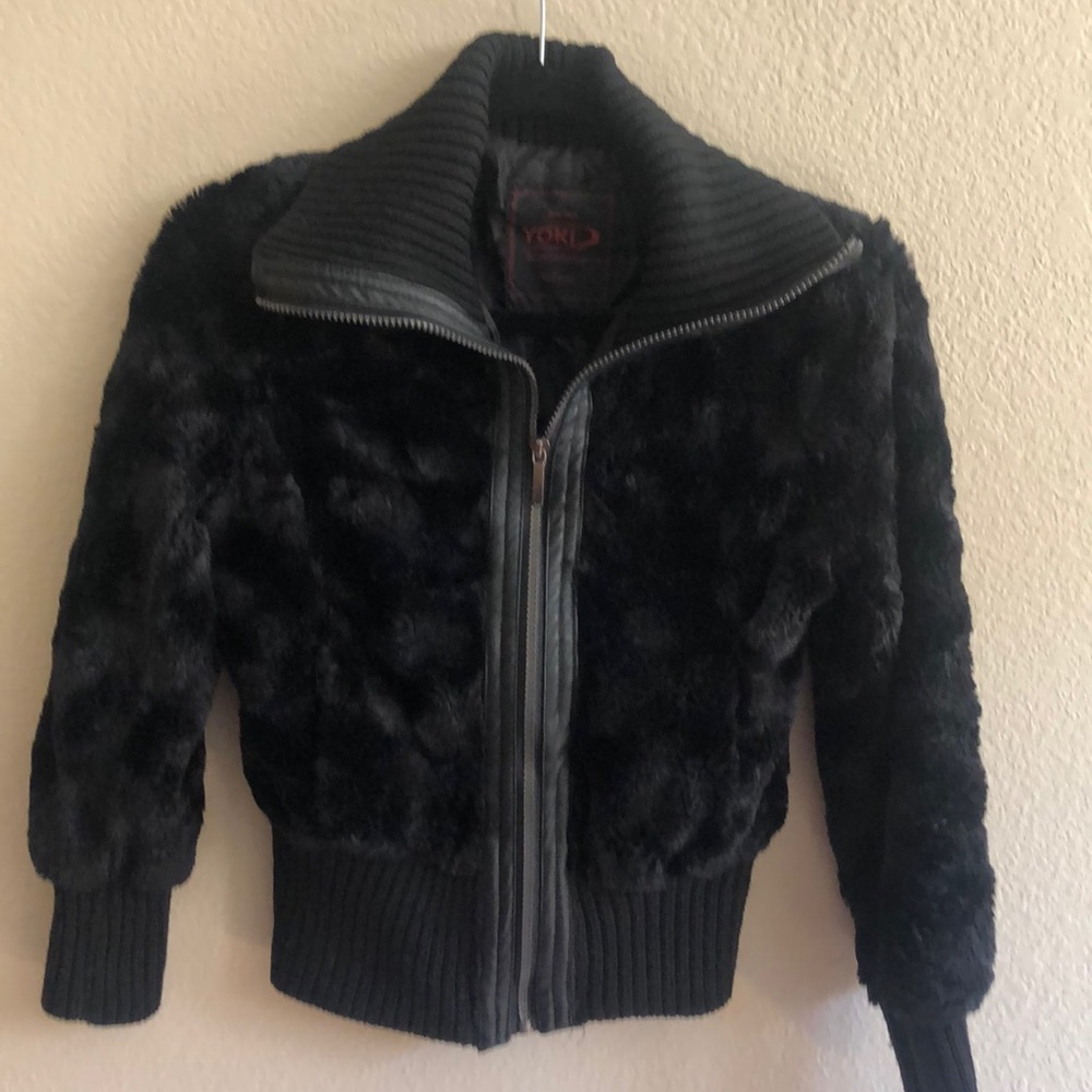 Girls faux fur jacket